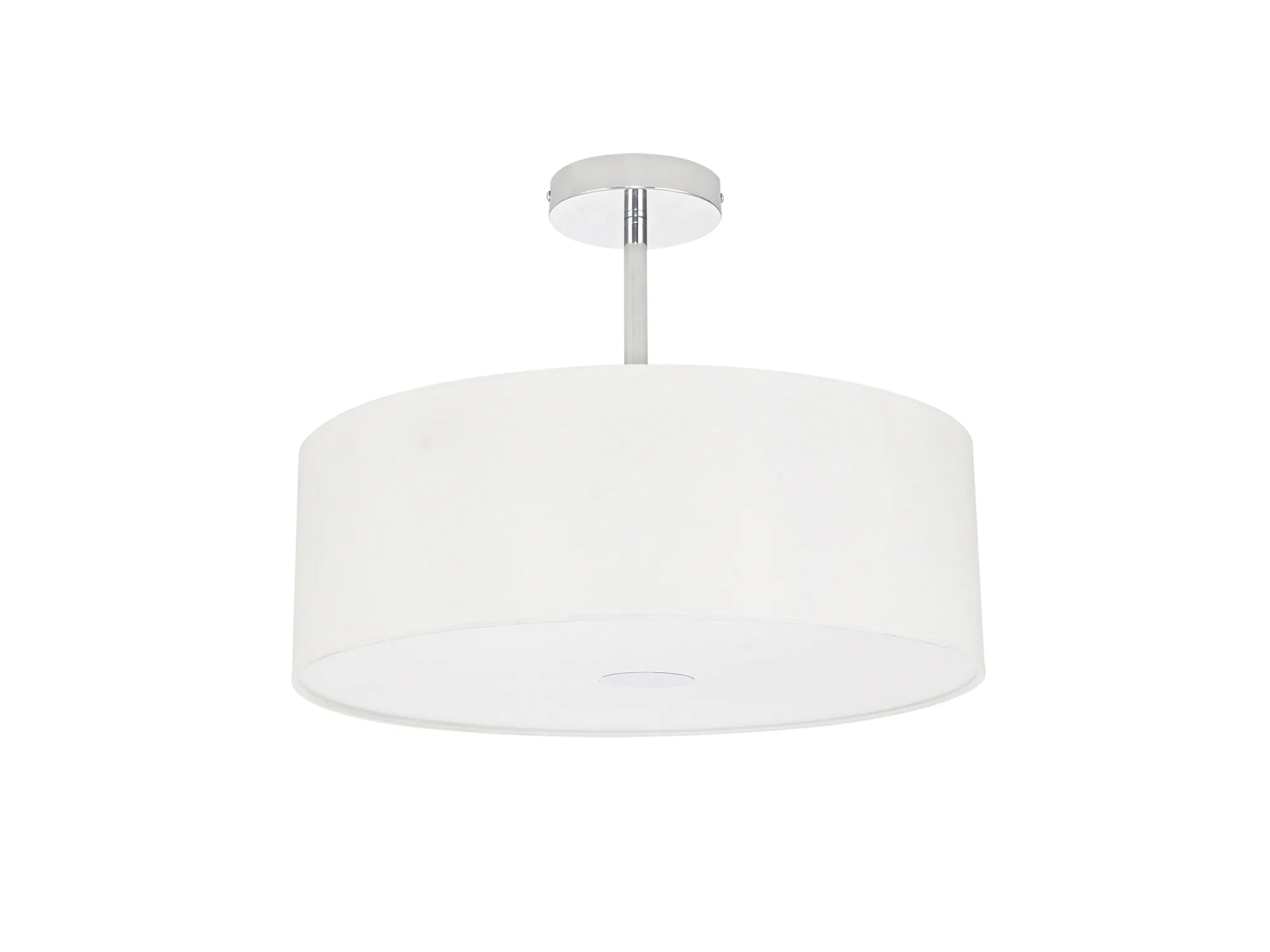 Universal 40cm Frosted Acrylic Diffuser Chrome Centre White D0319  Deco Universal